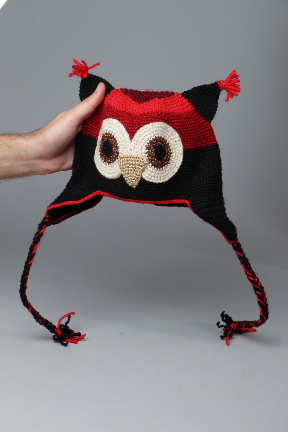 Crochet owl-hat photo 4