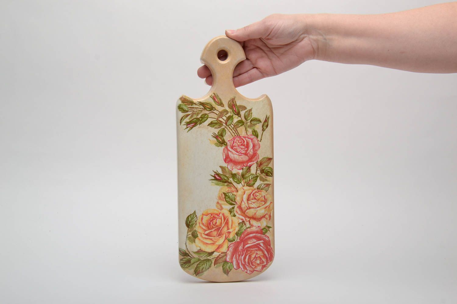 Decoupage cutting board Roses photo 5