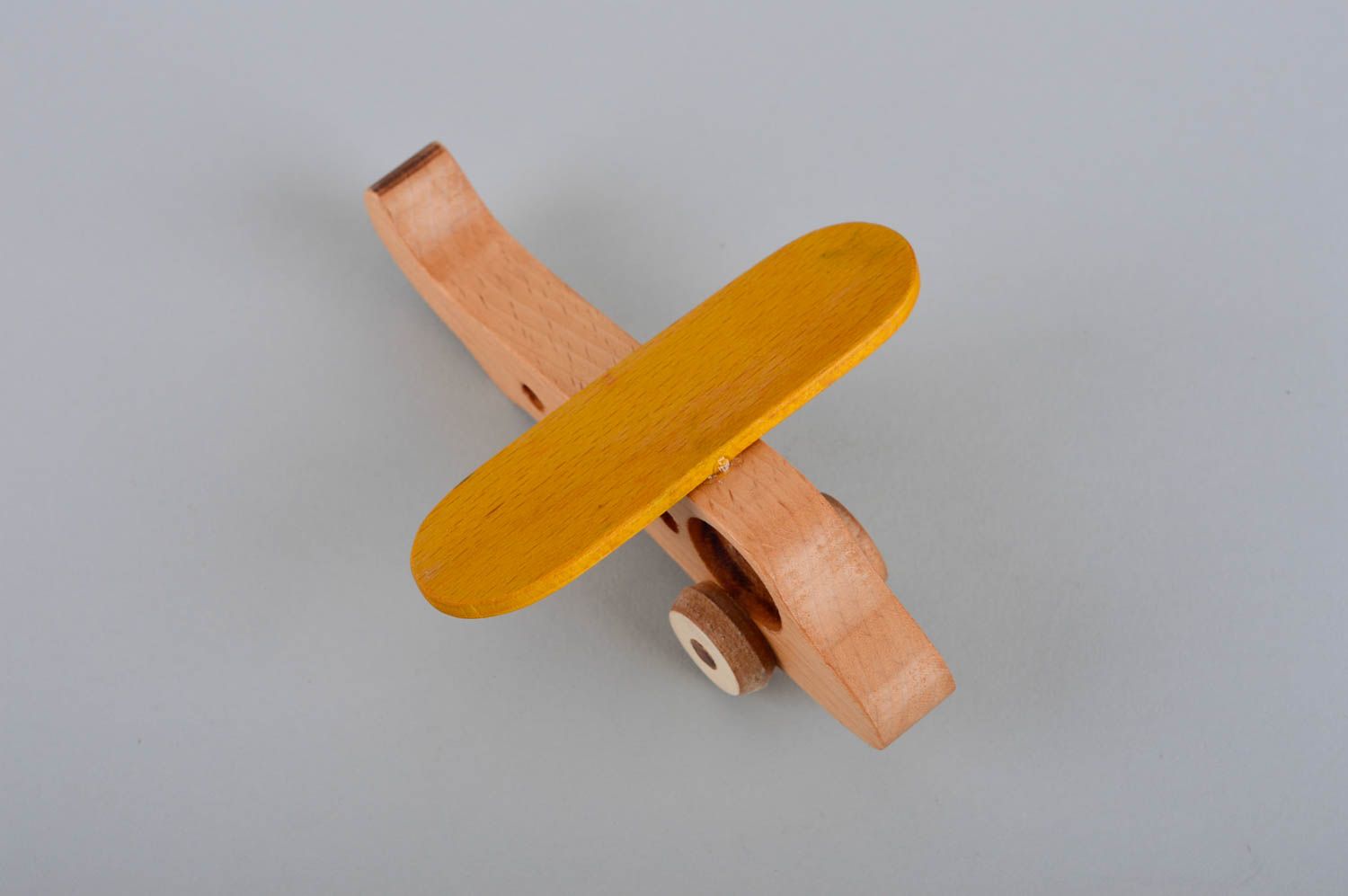 Игрушка ручной работы деревянная игрушка самолет из дерева игрушка маленькая фото 5