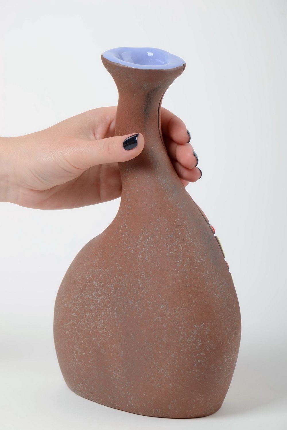 11 inches surrealism-style 45 oz ceramic uniques handmade décor vase 2 lb photo 5