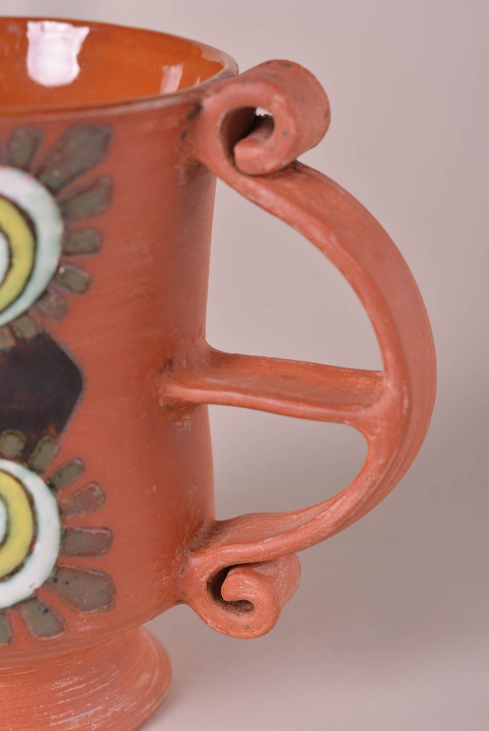 Tasse céramique fait main Mug original à thé ethnique Vaisselle design photo 5