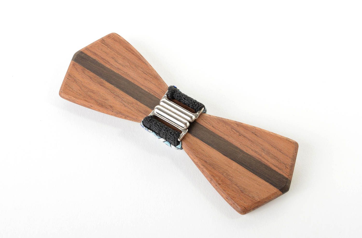 Wooden bow tie handmade fashion bow tie wooden accessories present for men  photo 3