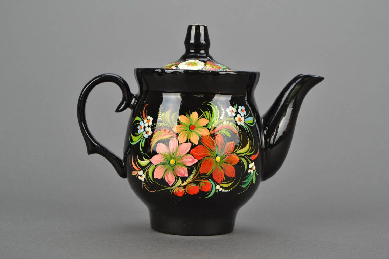 Homemade painted teapot photo 4