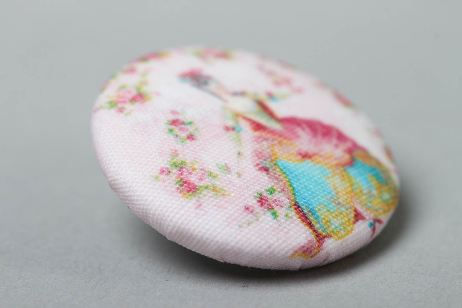 Handmade buttons beautiful fabric button designer plastic button small gifts photo 2