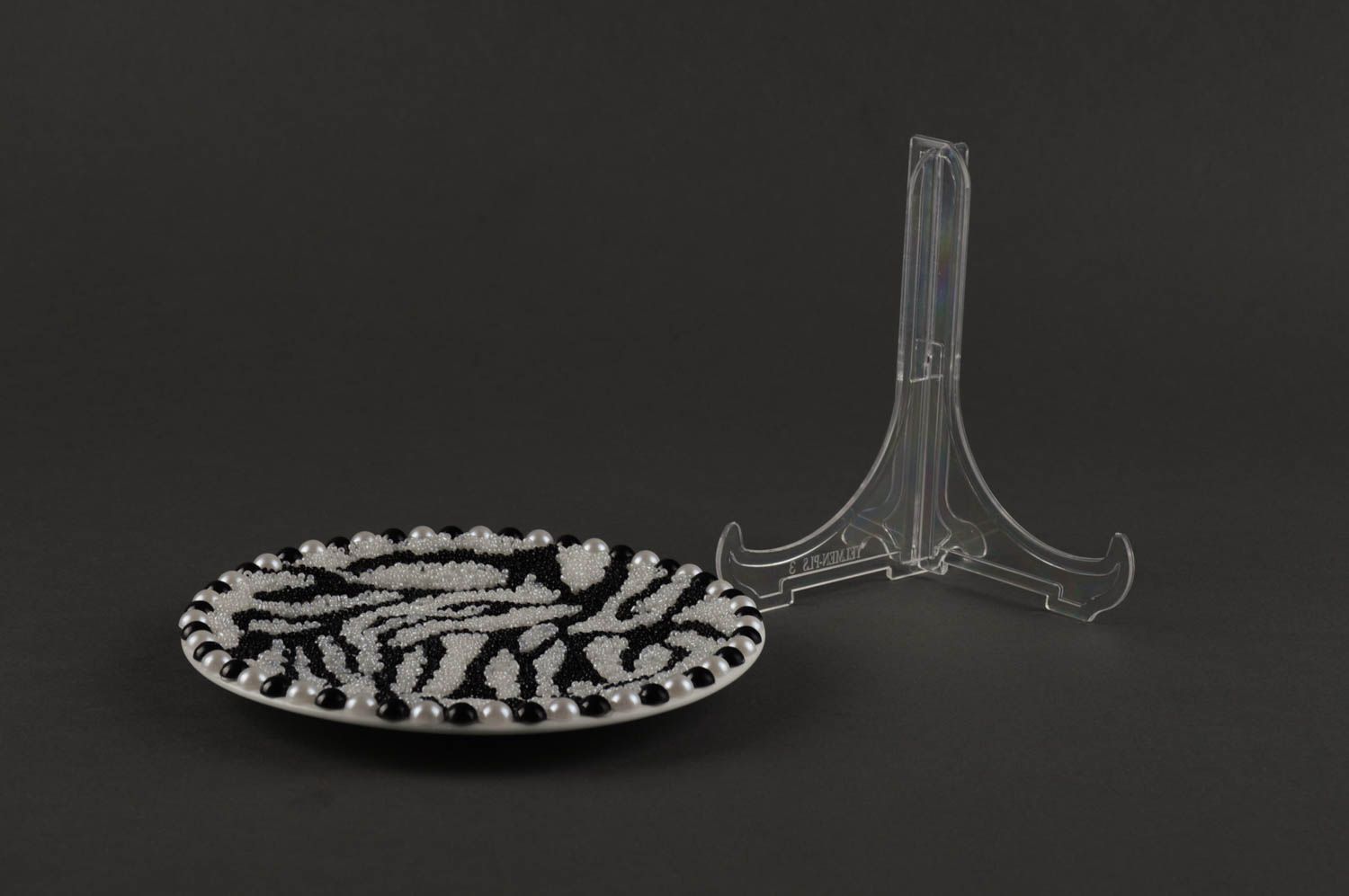 Декоративная тарелка ручной работы керамическая тарелка на стол декор для дома фото 4
