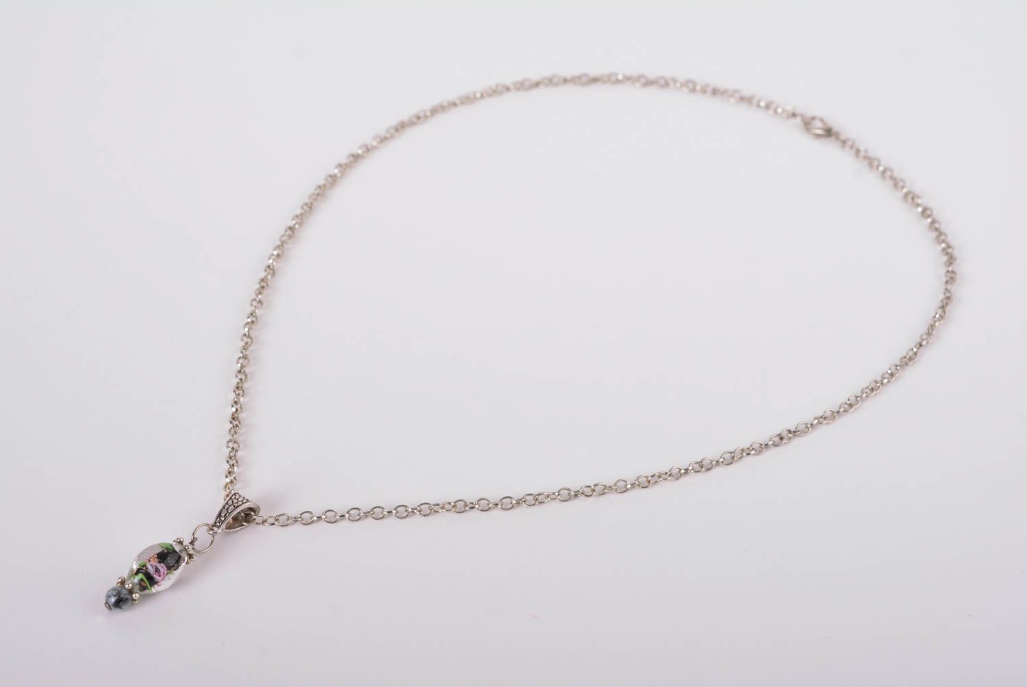 Handmade pendant glass pendant unusual pendant designer accessory elite jewelry photo 2