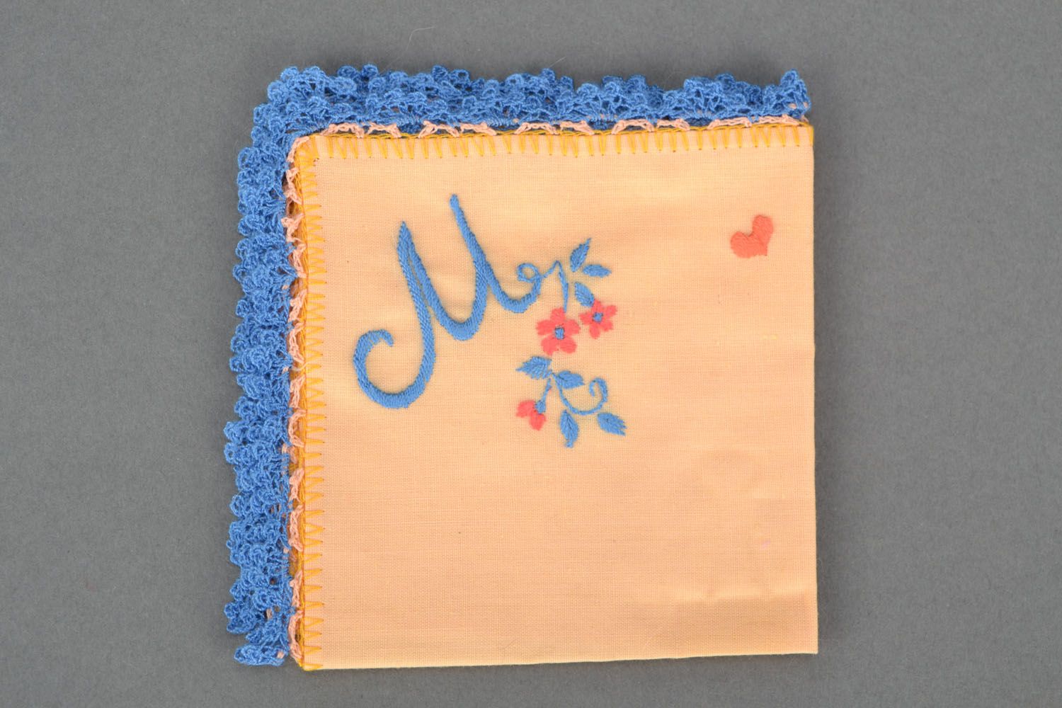 Handkerchief with monogram photo 3