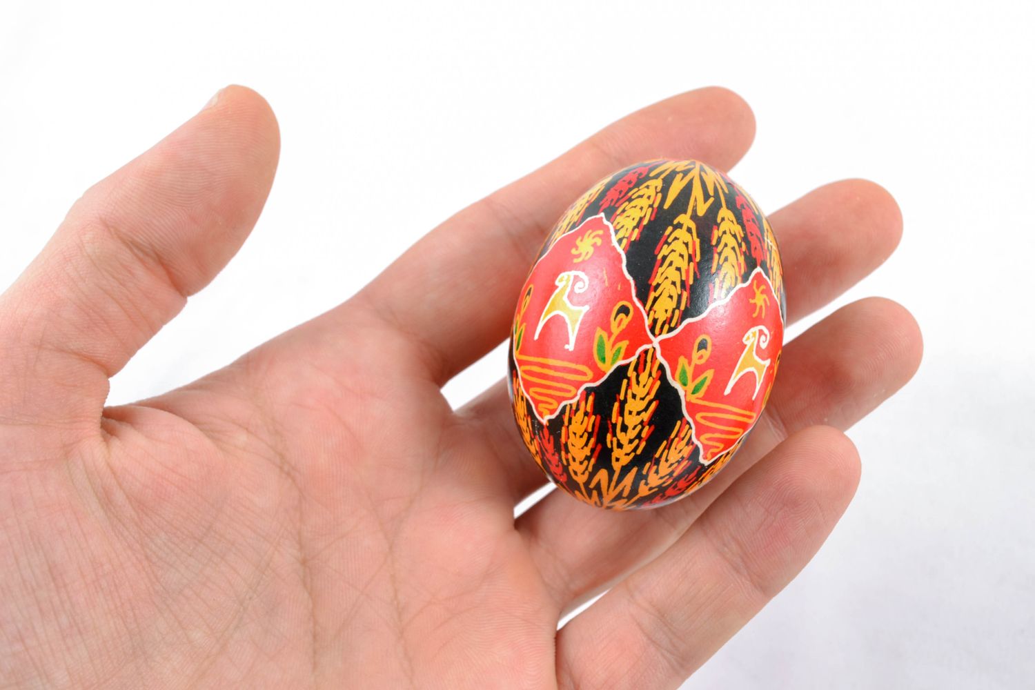 Пасхальное яйцо ручной работы с росписью Урожай фото 2