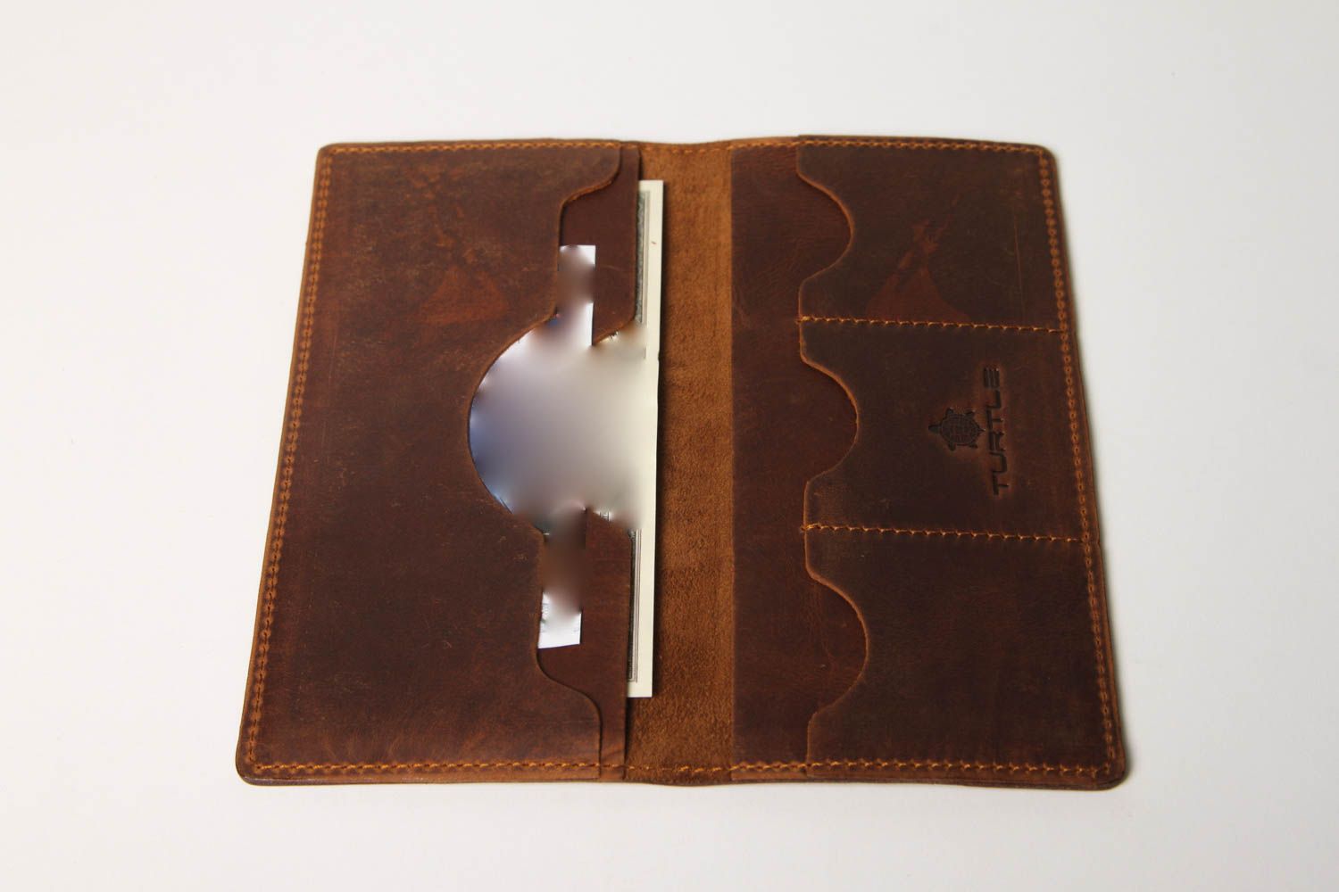 Unusual handmade leather wallet fashion accessories for men best gifts for him photo 4