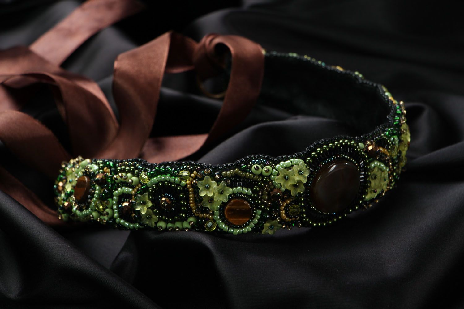 Belt with natural stones photo 1