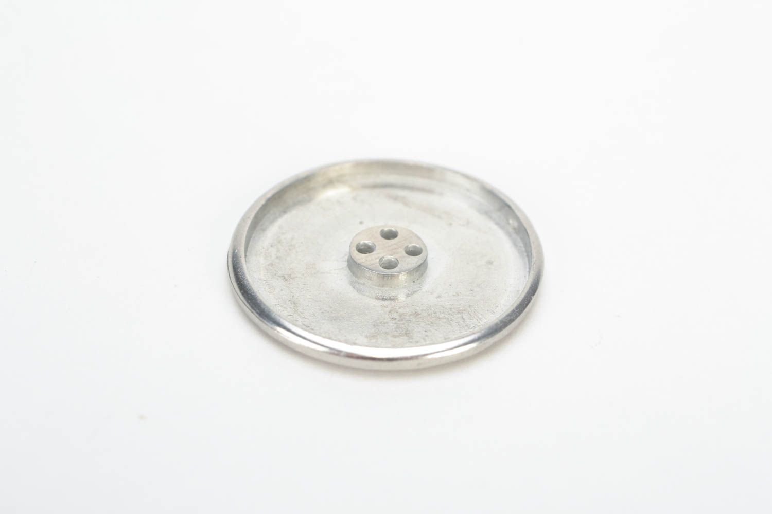 Handmade blank for button creation round metal small sewing accessories photo 3