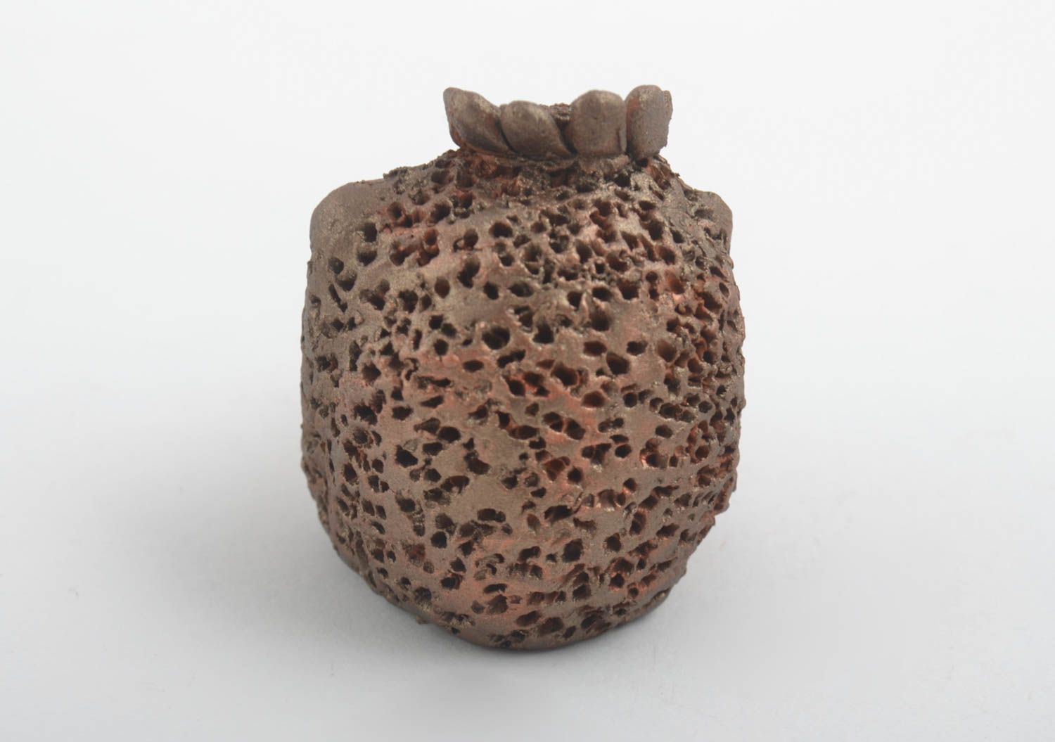 Figurina fatta a mano in ceramica animaletto divertente souvenir di terracotta foto 3