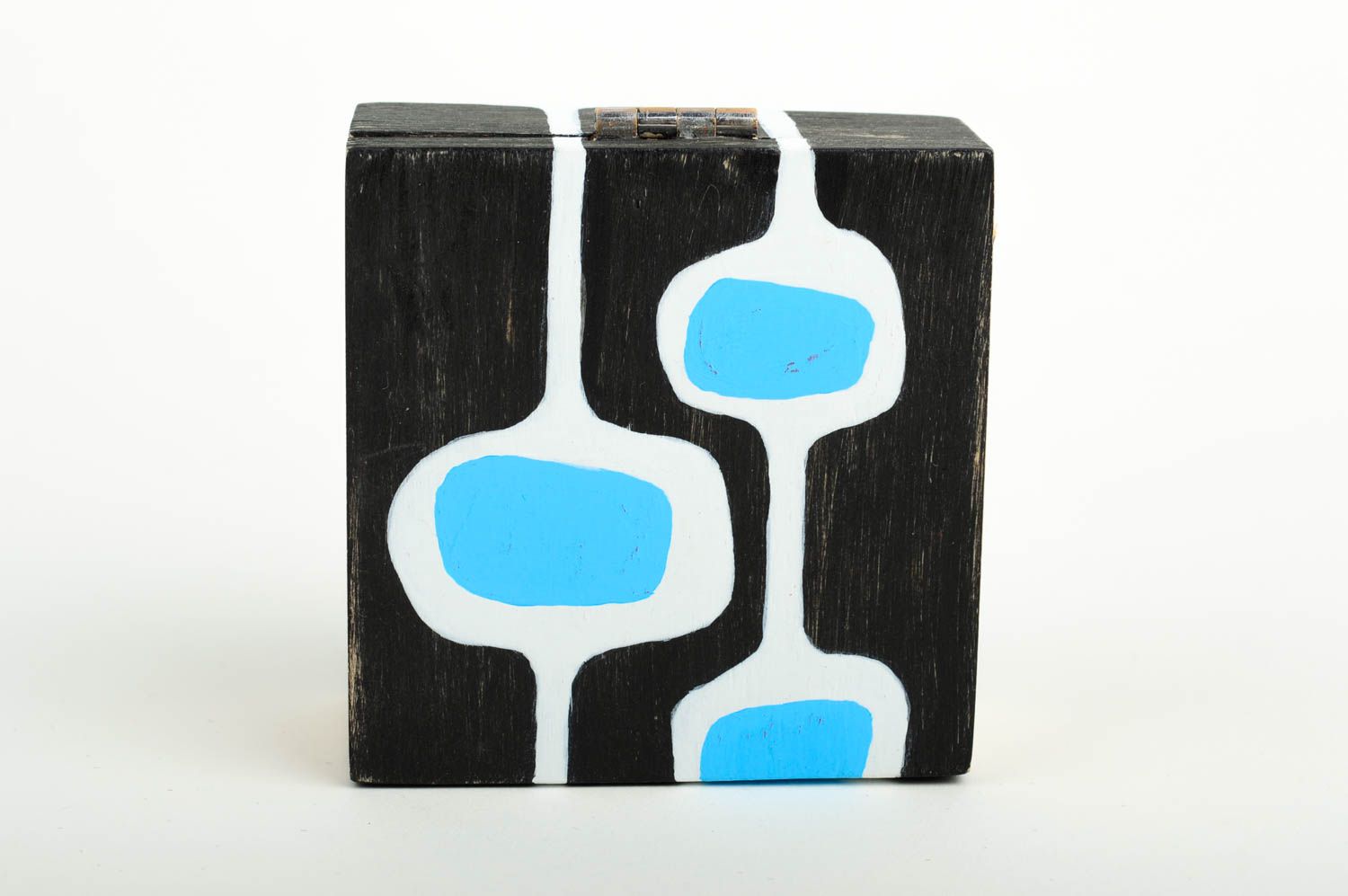 Handmade designer jewelry box unusual wooden box cute accessories table decor photo 3
