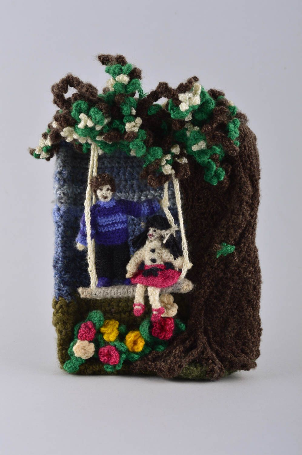 Handmade crocheted wall decor home decor ideas nursery decor crochet toy for kid photo 1