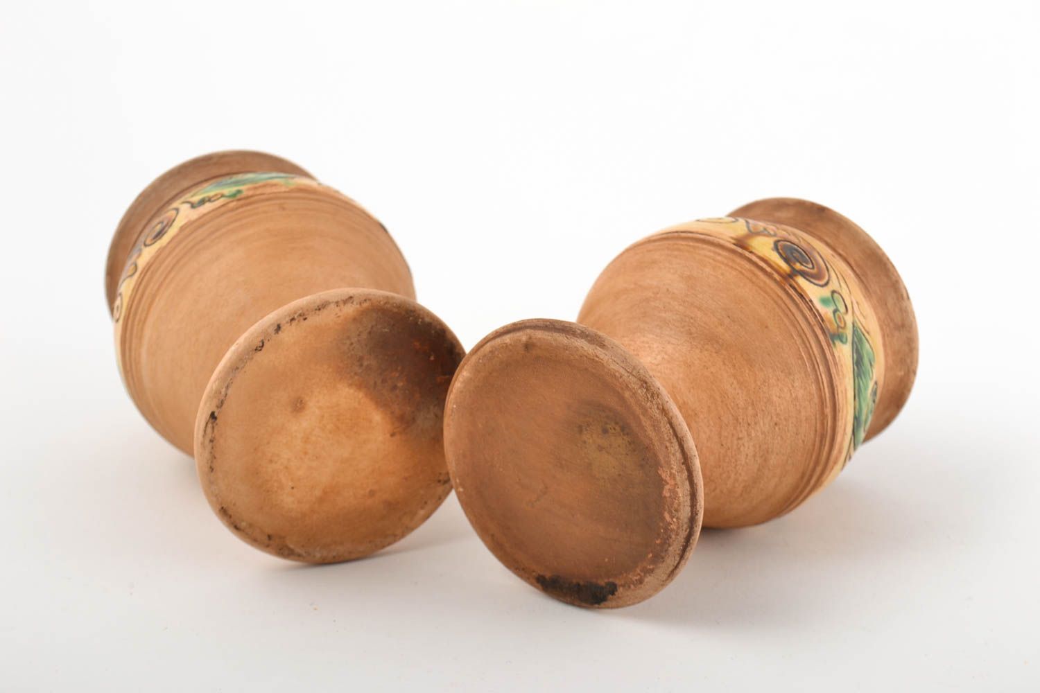Copas para vino hechas a mano de arcilla vajilla de cerámica regalo original foto 3