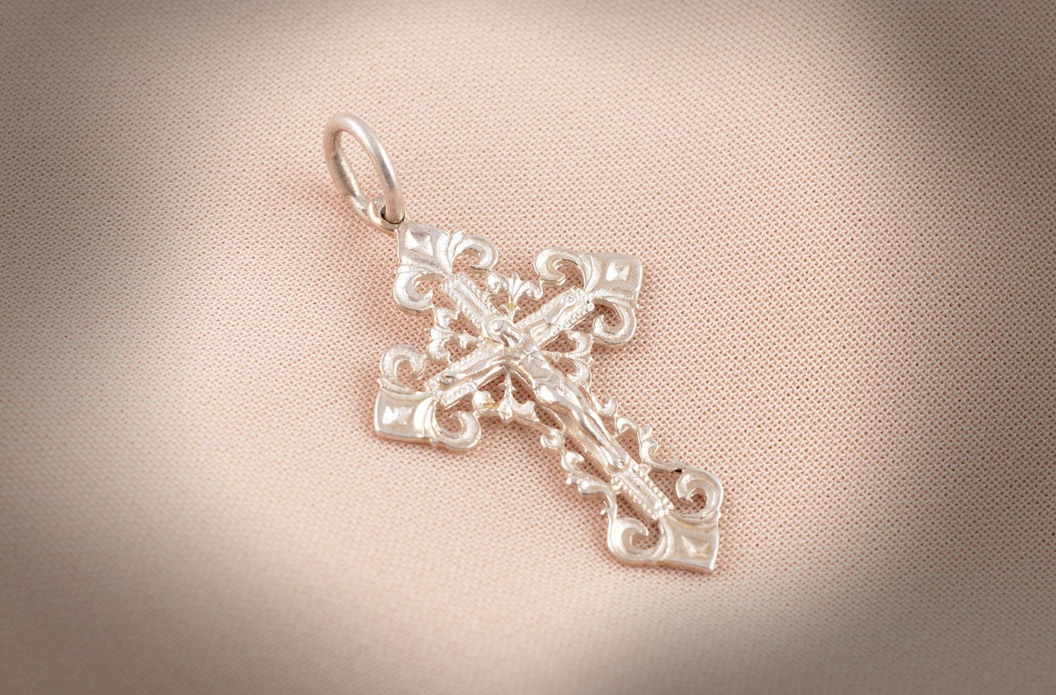 Handmade cross necklace bronze cross pendant necklace designer accessories photo 5