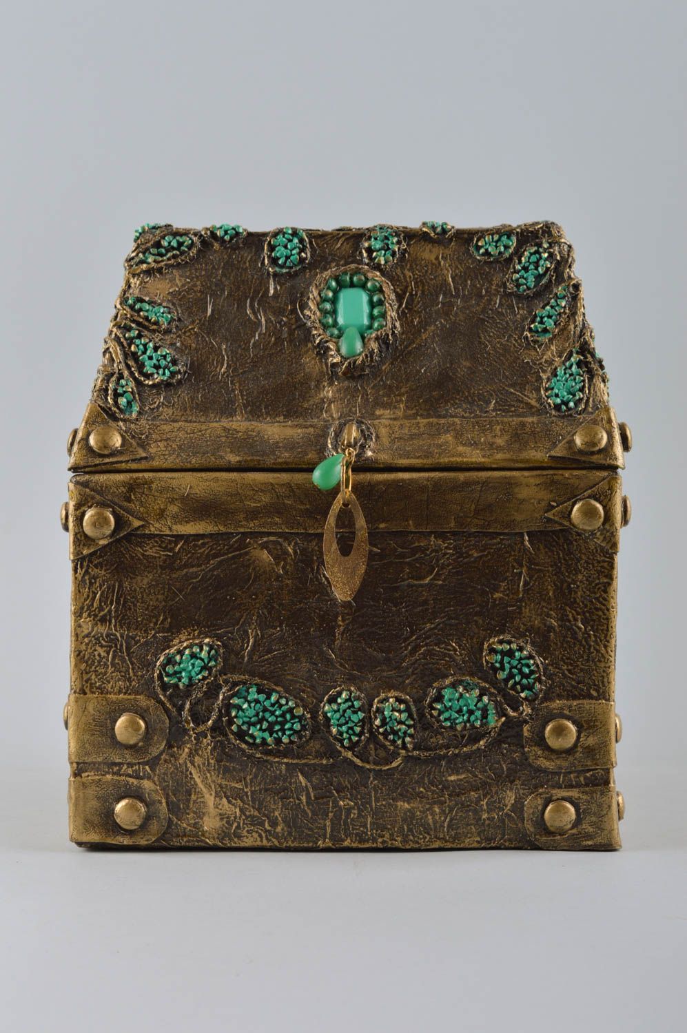 Joyero original hecho a mano caja decorativa para joyas regalo para mujer foto 3