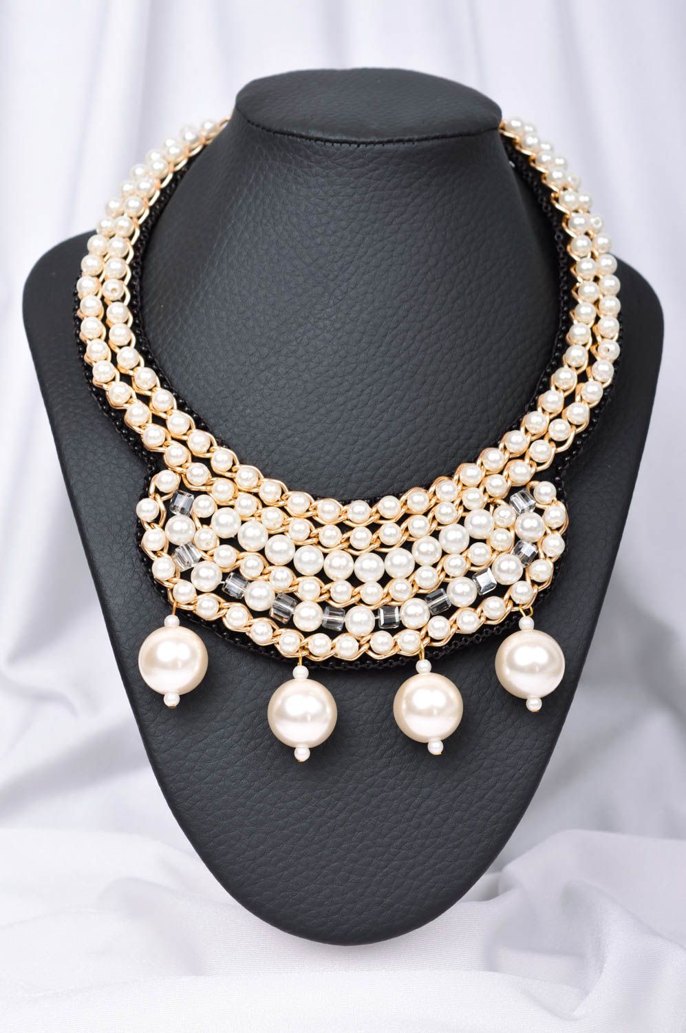 Beautiful jewellery handmade beaded necklace massive bead necklace gift ideas photo 2