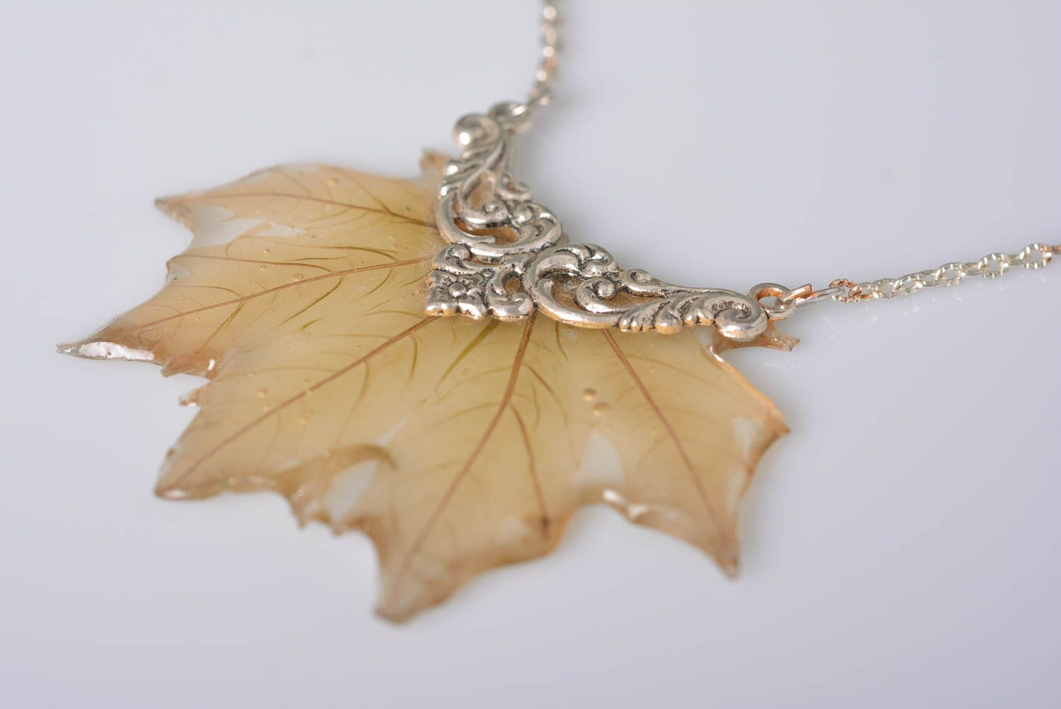 Botanic accessories handmade pendant with natural flower epoxy resin pendant photo 3