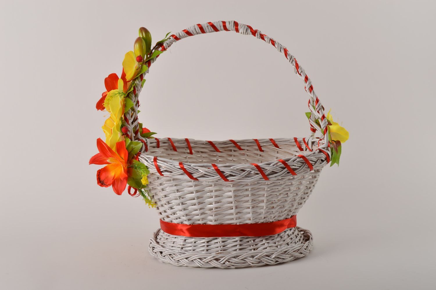 Handmade designer woven basket stylish basket for small items present basket photo 2