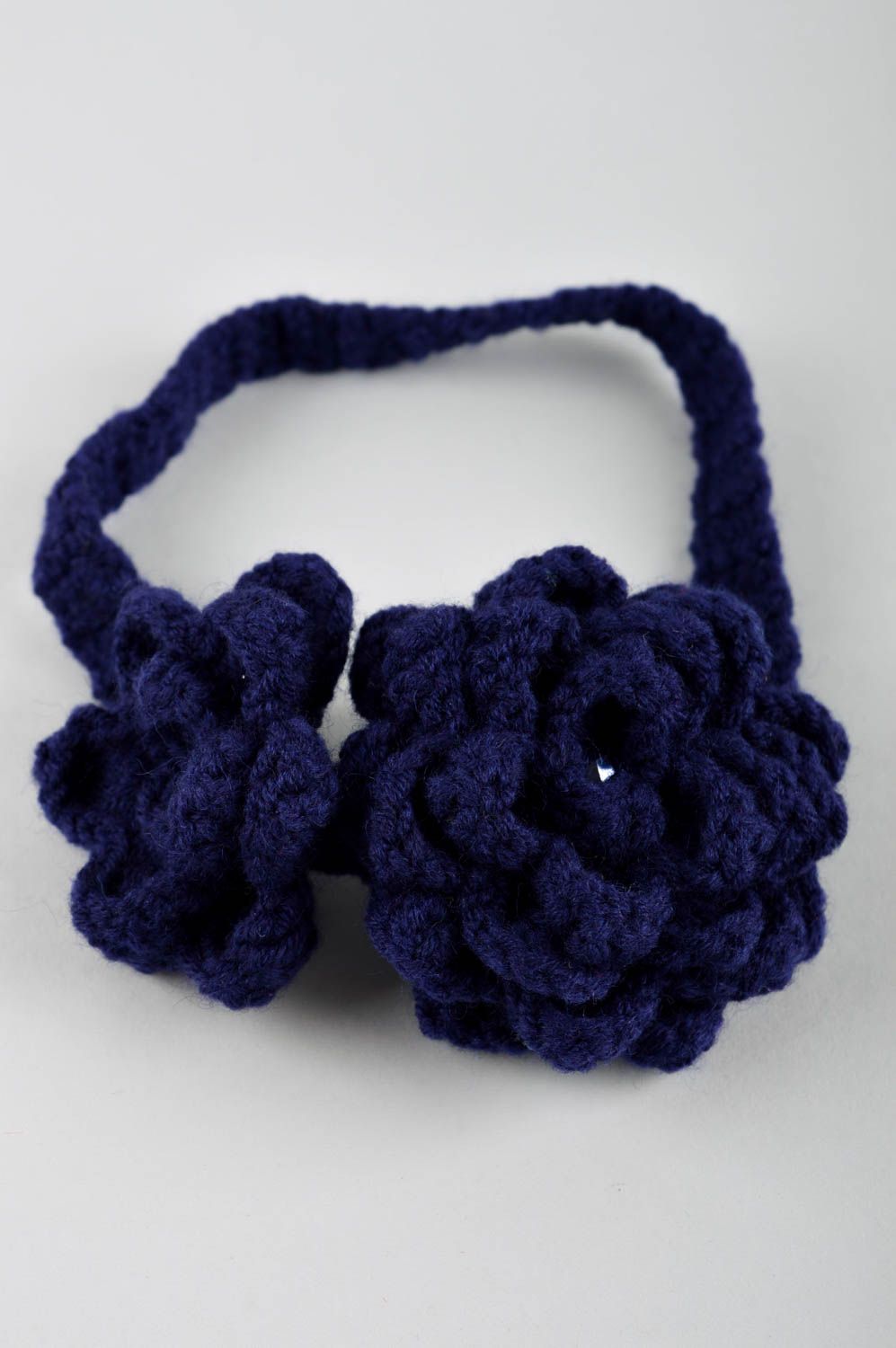 Handgefertigt Blumen Haarschmuck Haarband Blumen Accessoire für Kinder dunkel foto 5