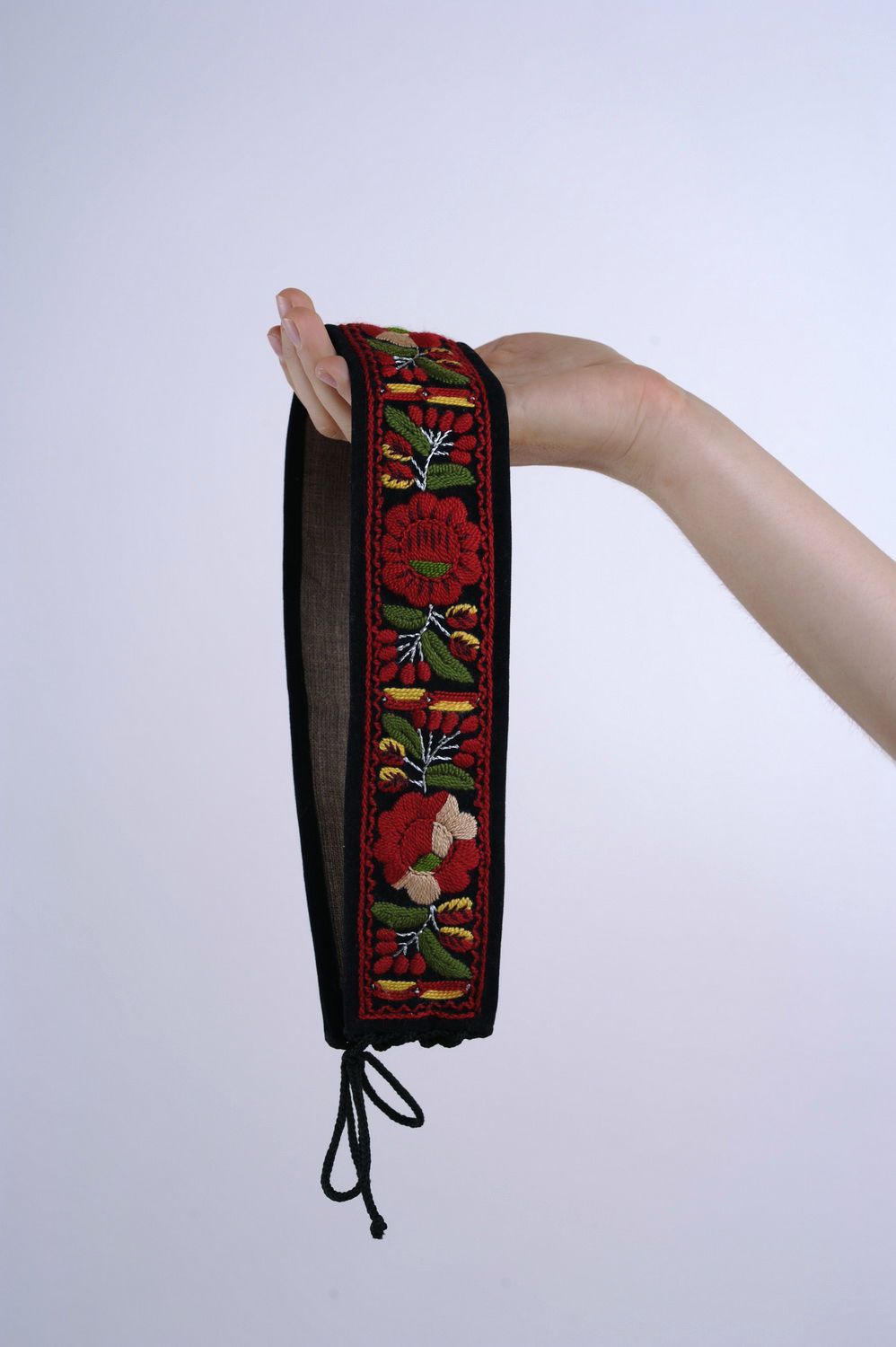 Velvet Sash with Embroidery photo 5