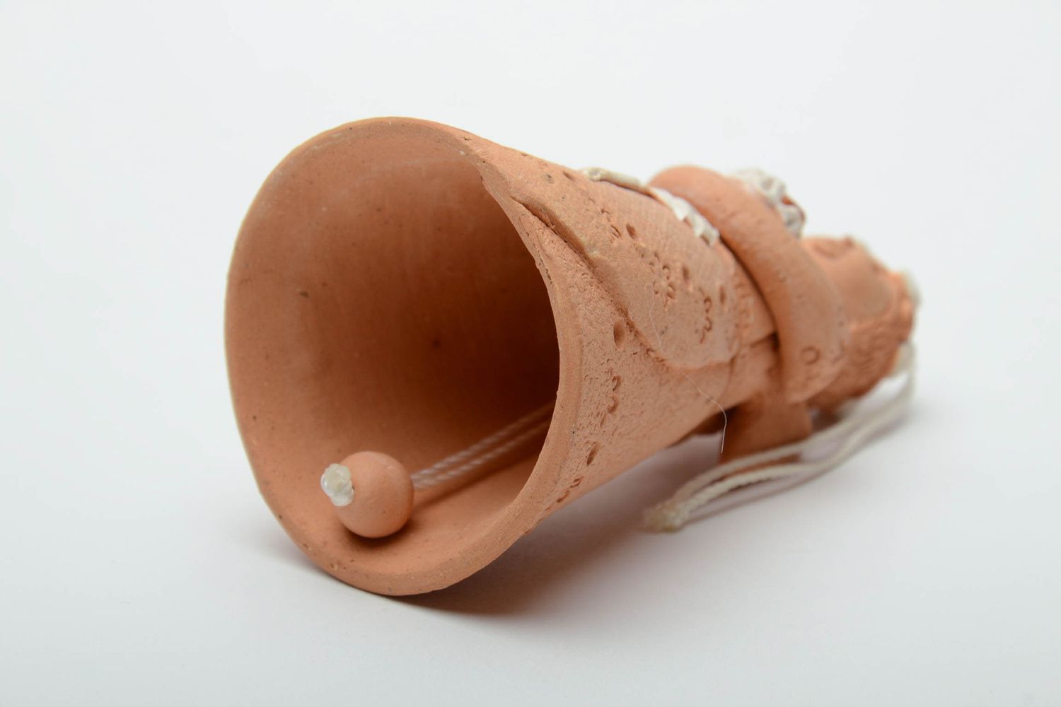 Handmade designer clay bell  photo 4