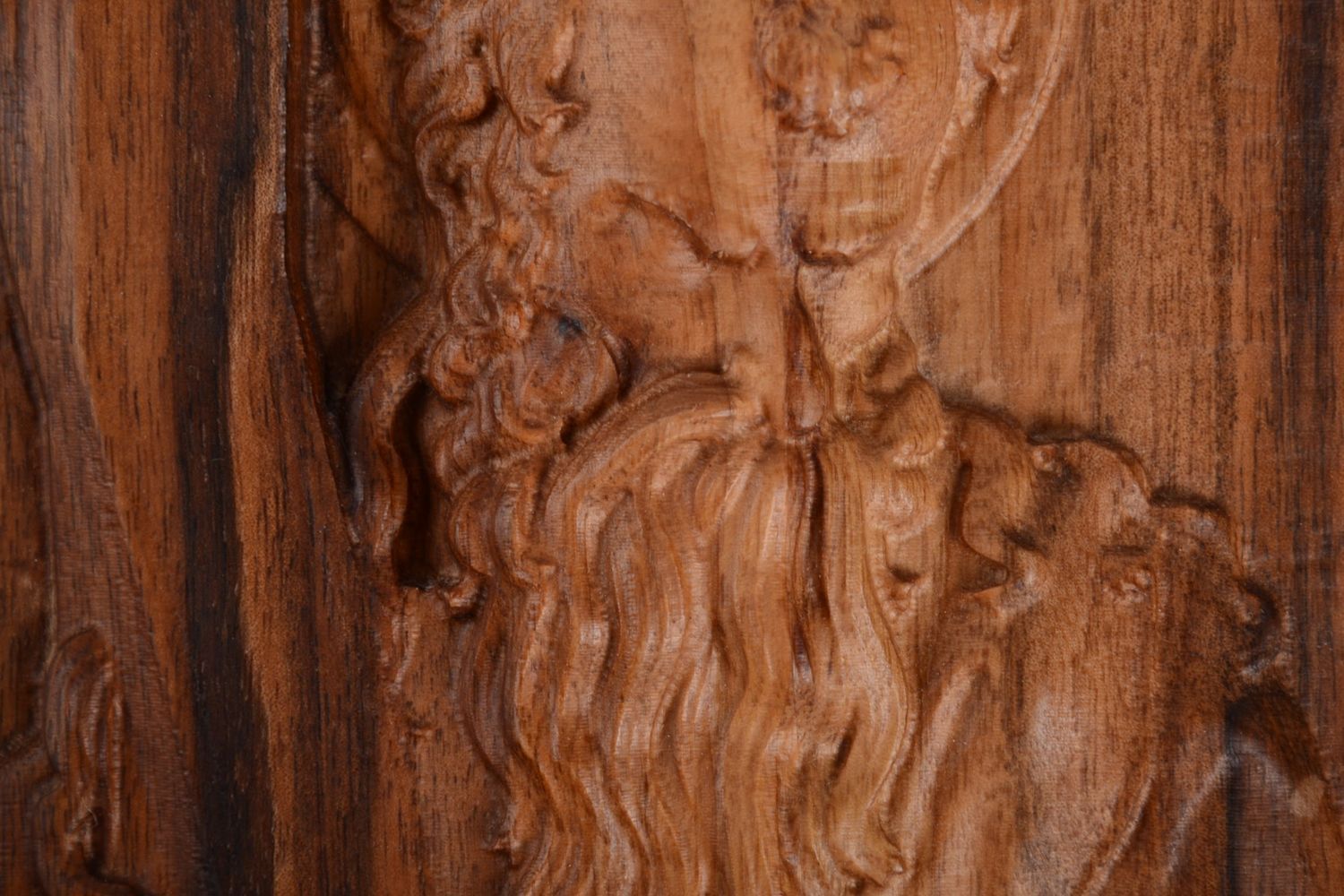 Icône religieuse en bois Tableau fait main apôtre André Décoration maison photo 3