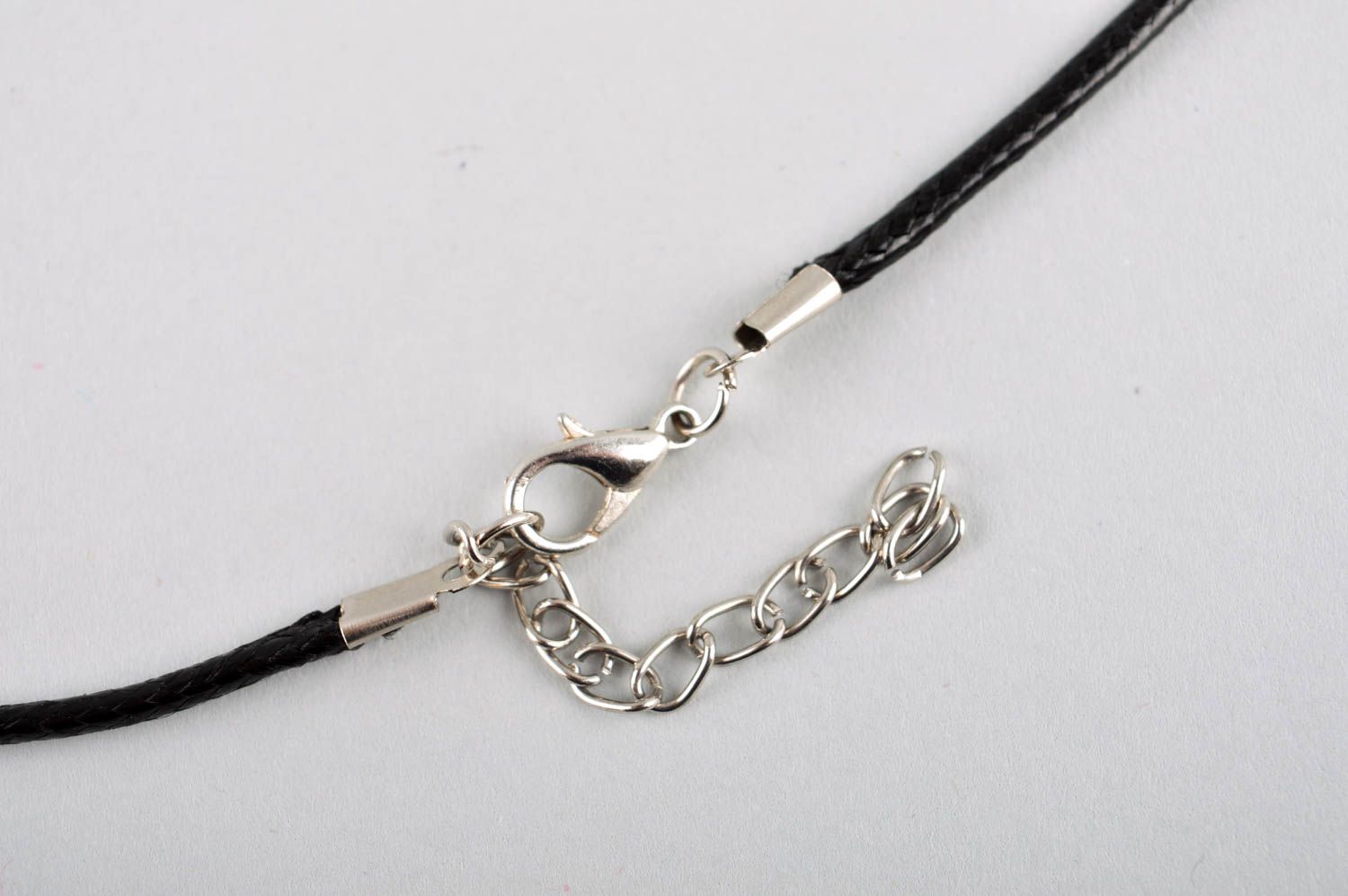 Handmade pendant on cord designer accessories for women glass pendant for girls photo 5