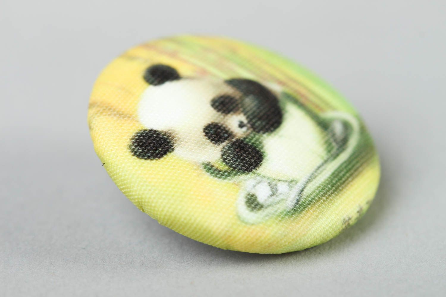 Botón bonito hecho a mano accesorio para ropa botón para manualidades Panda foto 2