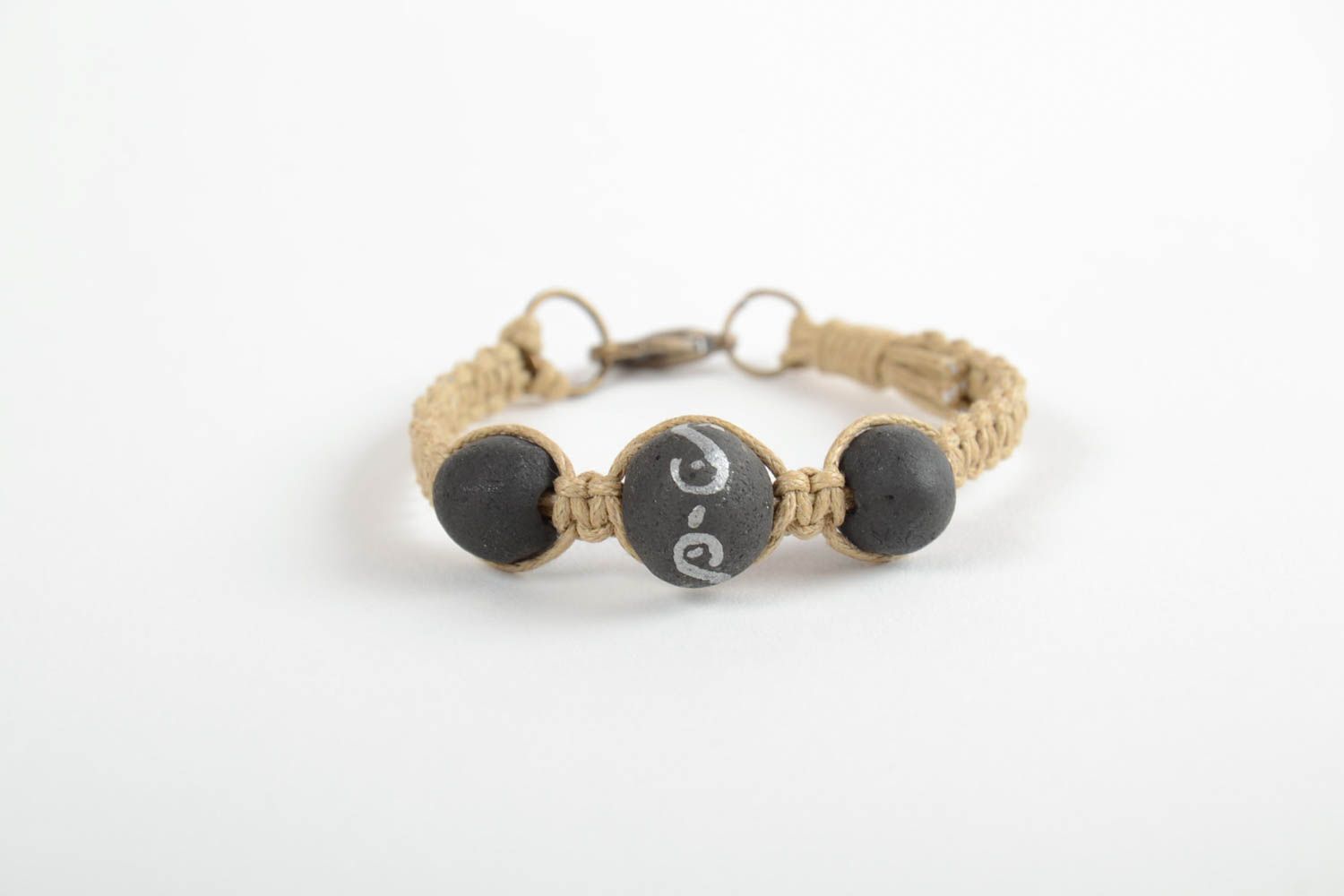 Beautiful handmade woven bracelet with beads beaded bracelet jewelry designs photo 1