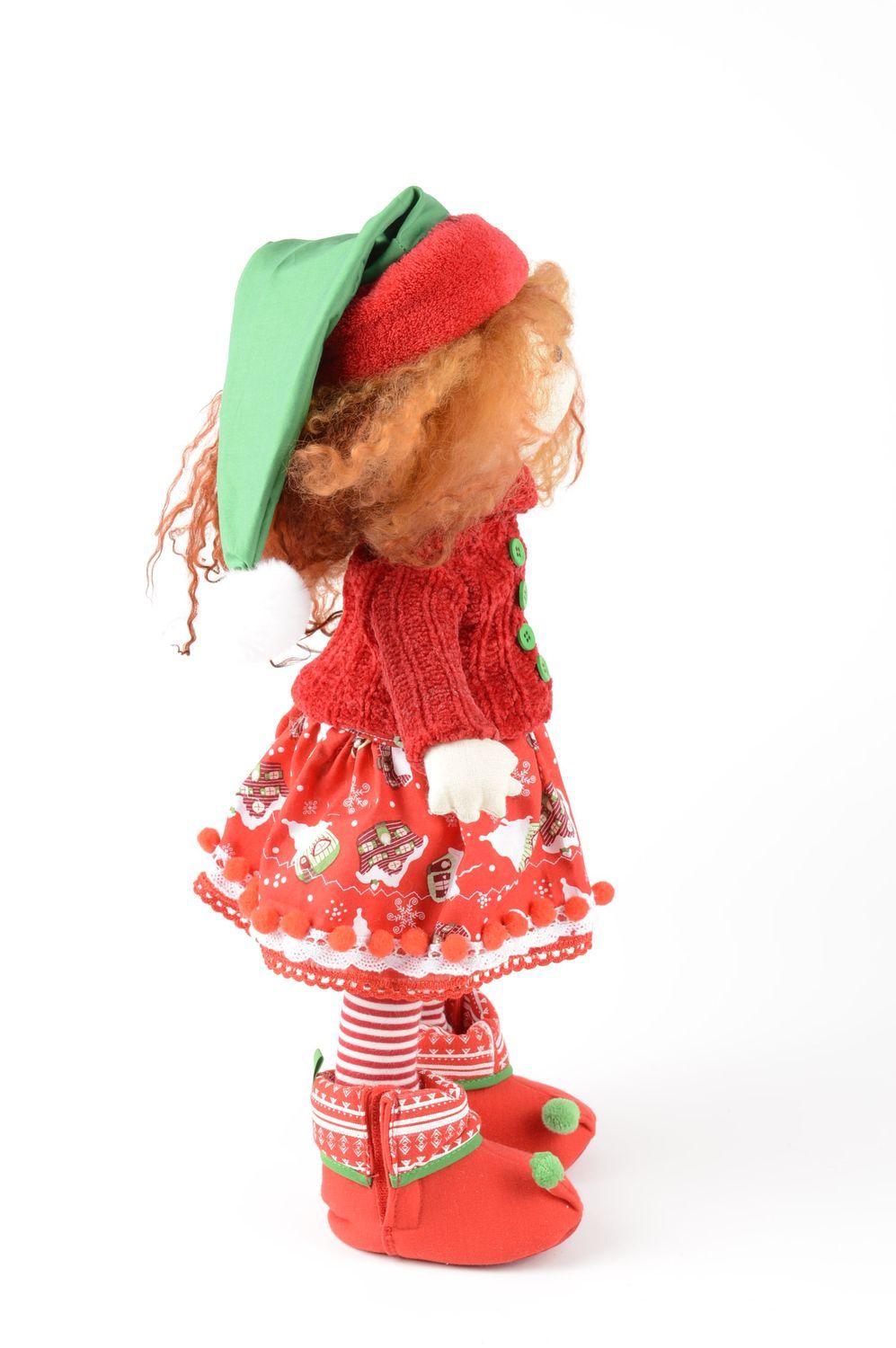 Muñeca de tela hecha a mano juguete decorativo para casa regalo original  foto 4