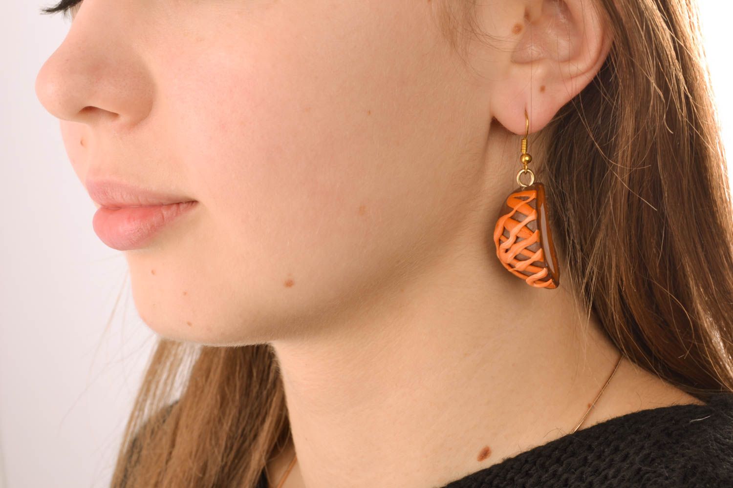 Beautiful polymer clay earrings photo 5