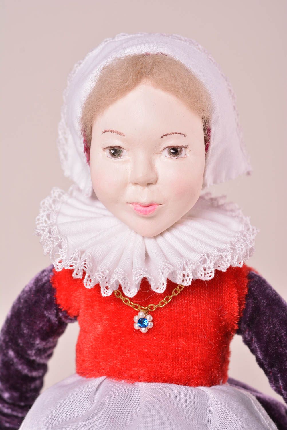 Авторская кукла игрушка ручной работы дизайнерская кукла из пластики и текстиля фото 3