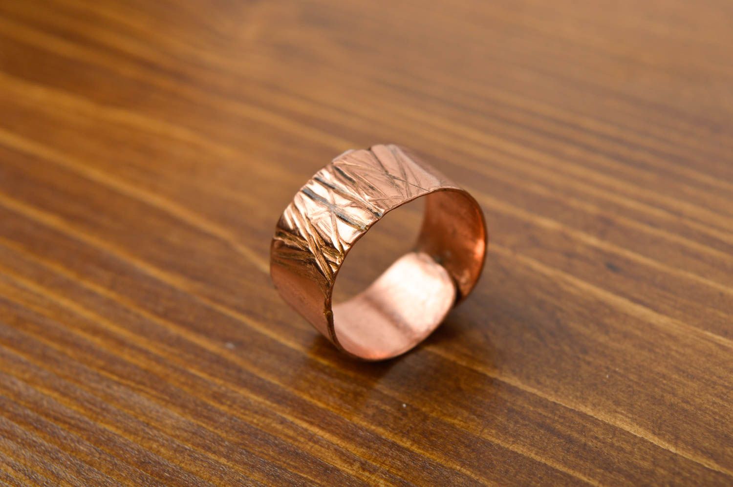 Красивое кольцо бижутерия ручной работы из меди необычное кольцо авторское фото 2