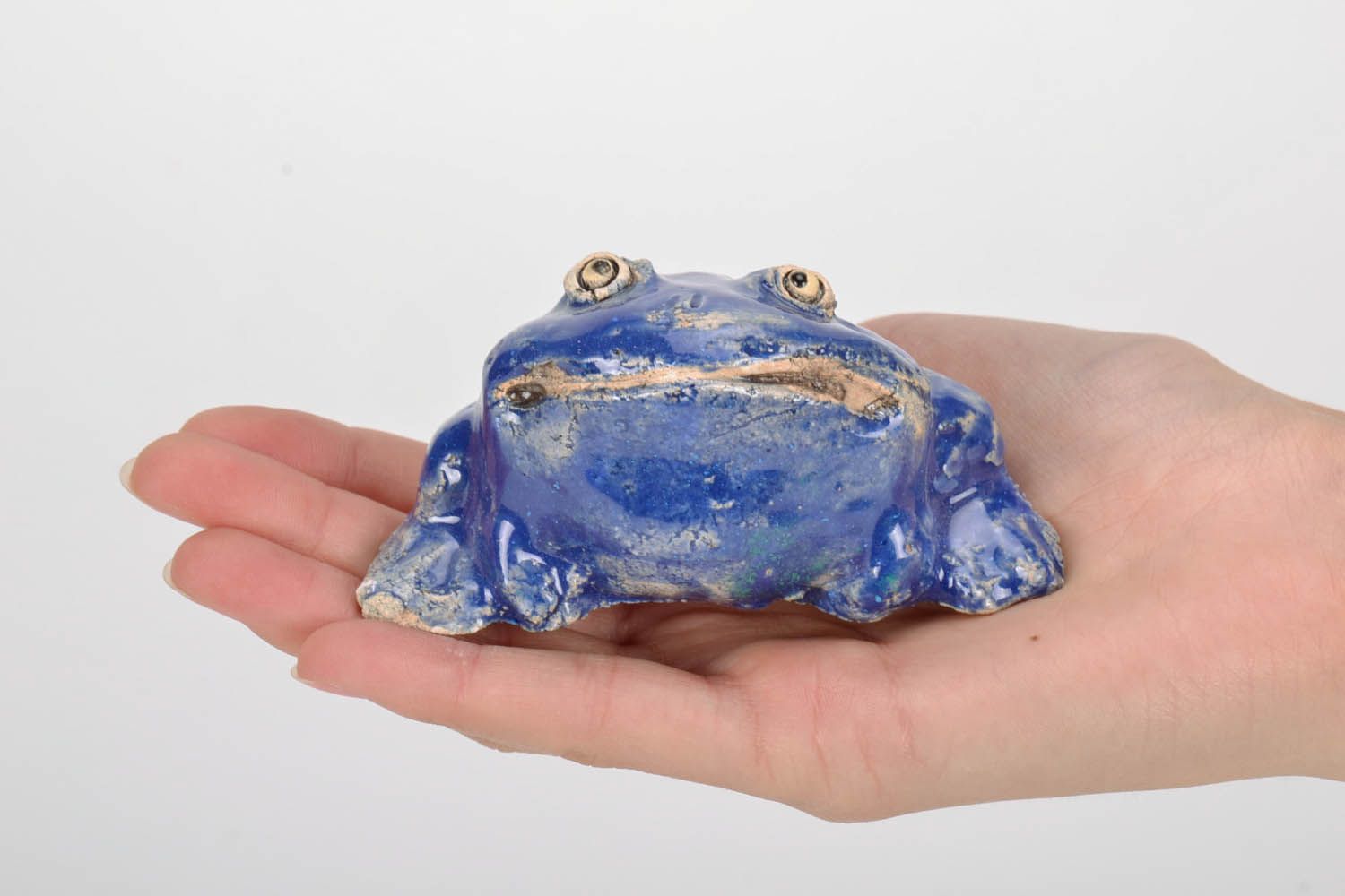 Ceramic figurine in the shape of a frog photo 5