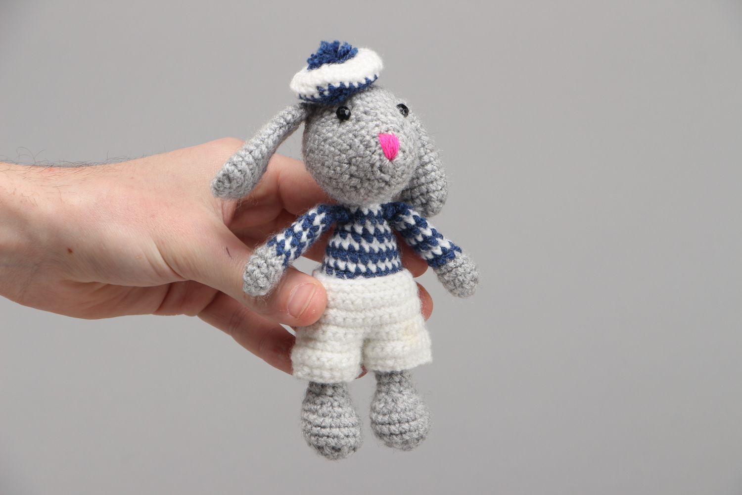Designer soft crochet toy Hare photo 4