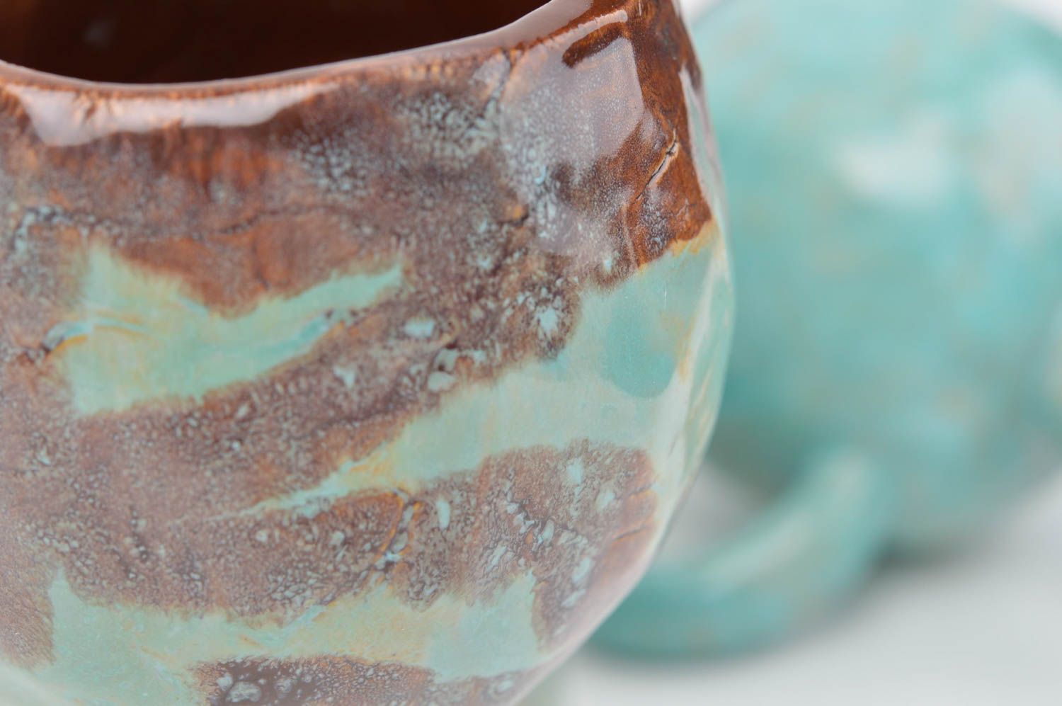 Tazas artesanales de cerámica para té menaje de cocina regalos originales  foto 5