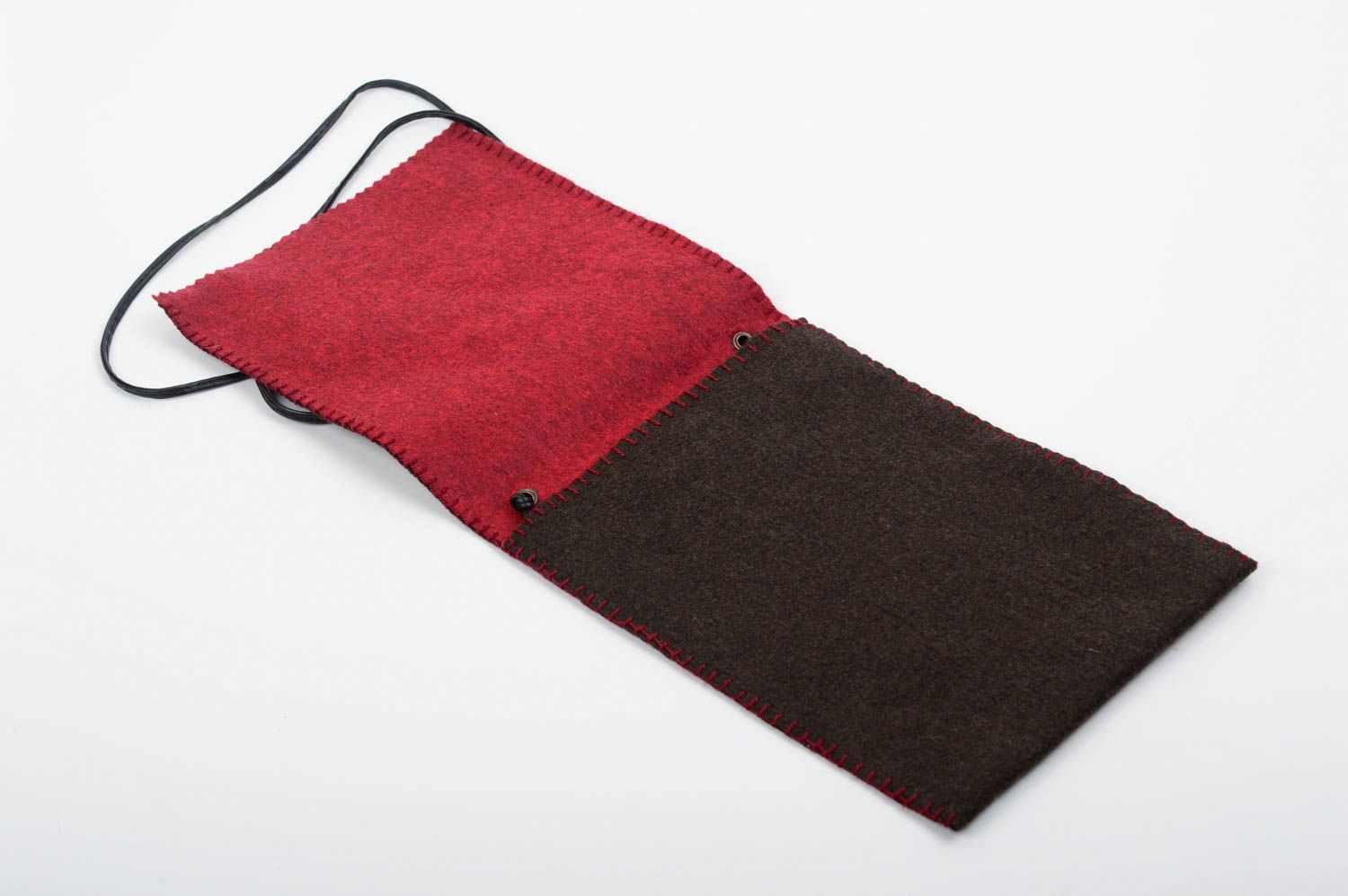 Handmade Tasche aus Filz kleine Schultertasche stilvolle Accessoire für Frauen foto 3