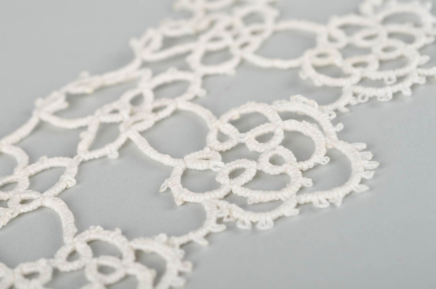 Stylish handmade crochet lace collar woven collar accessories for girls photo 4