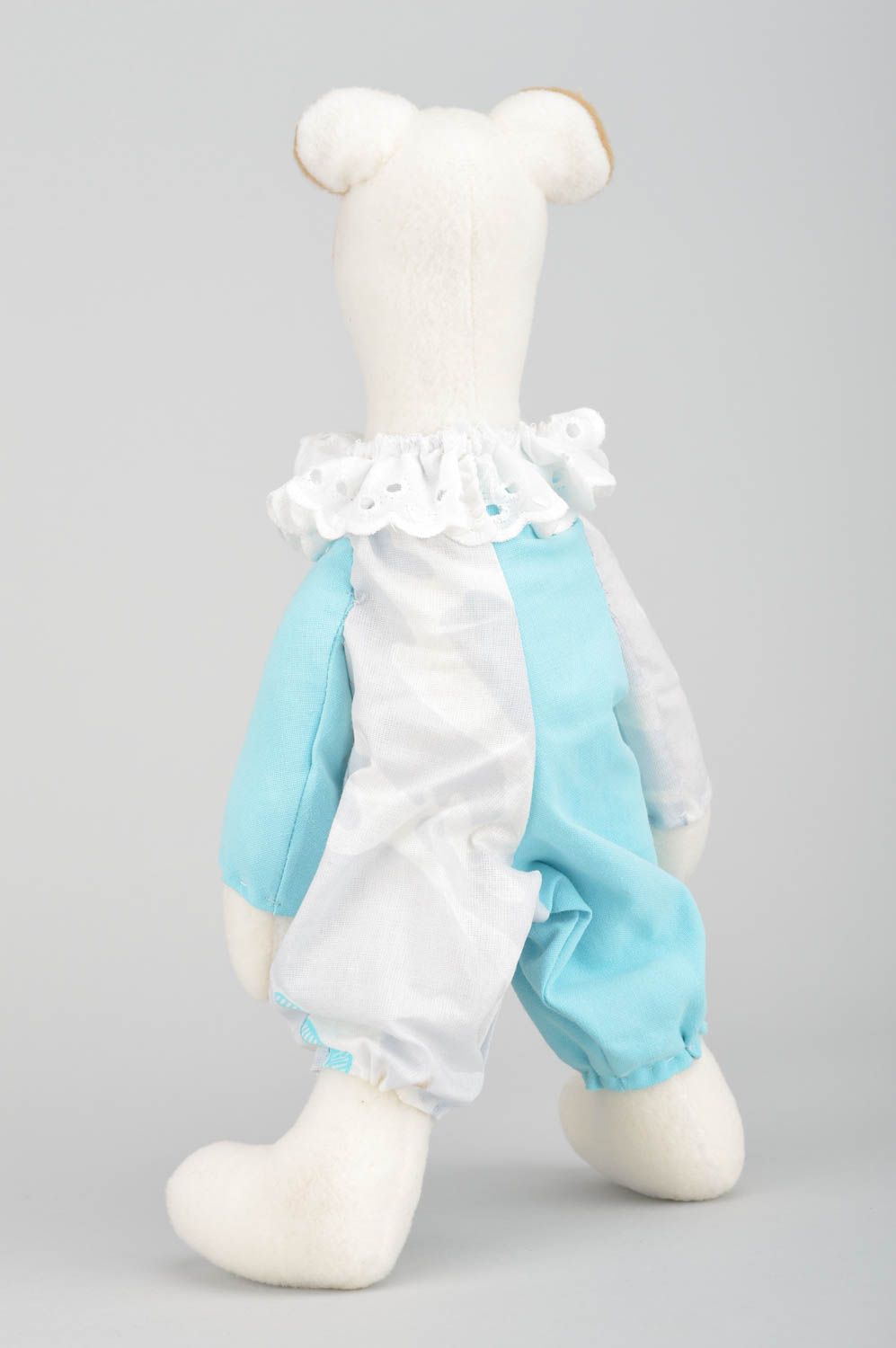 Оригинальная детская тканевая игрушка из флиса в костюме ручной работы  фото 5