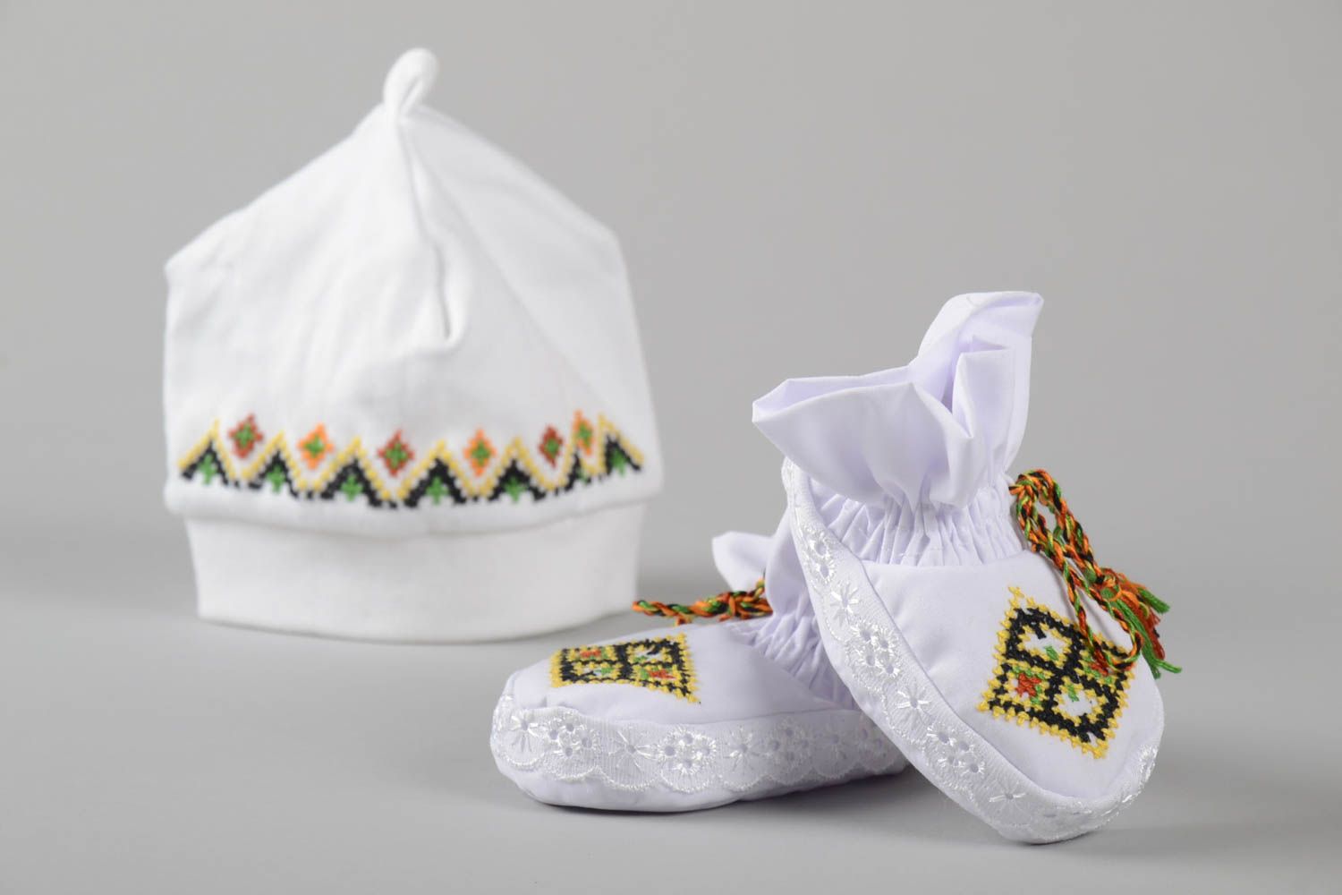 Unusual cap for children handmade babies shoes beautiful designer present photo 4