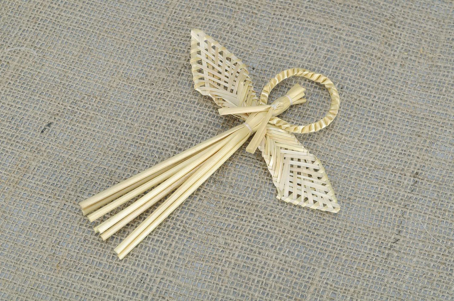 Charm made from straw Angel  photo 1