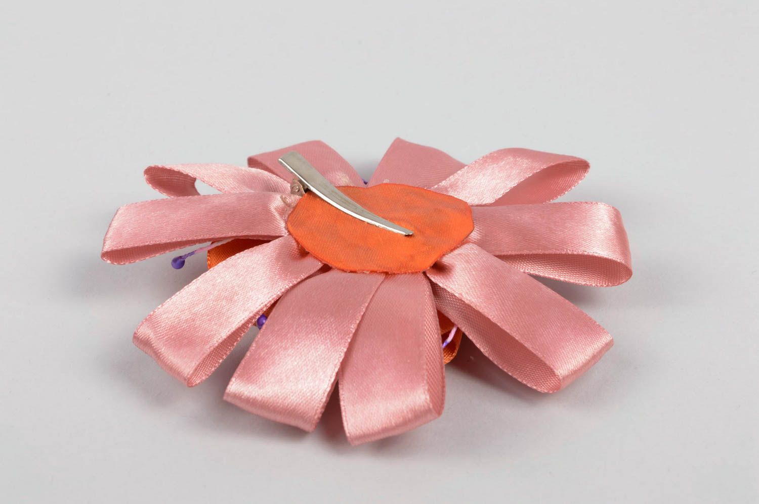 Grelle Blume Haarspange handgemachter Schmuck Accessoire für Mädchen originell foto 4