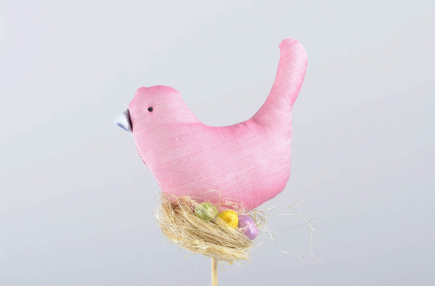 Haus Deko Garten Stecker handgemachtes Spielzeug Deko Spielzeug rosa Vogel foto 7