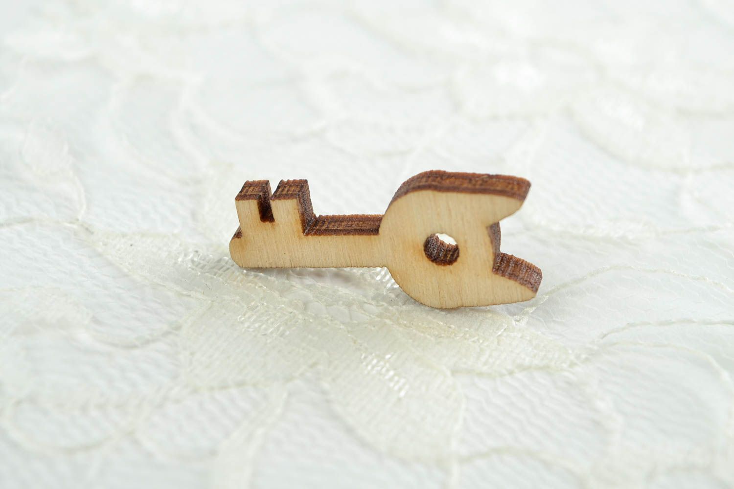 Handmade Deko Element Figur zum Bemalen Schlüssel Holz Rohling aus Sperrholz foto 1