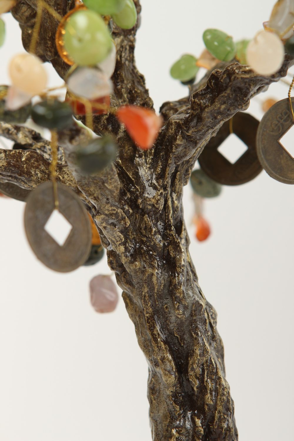 Topario artificial hecho a mano elemento decorativo árbol de piedras naturales foto 4