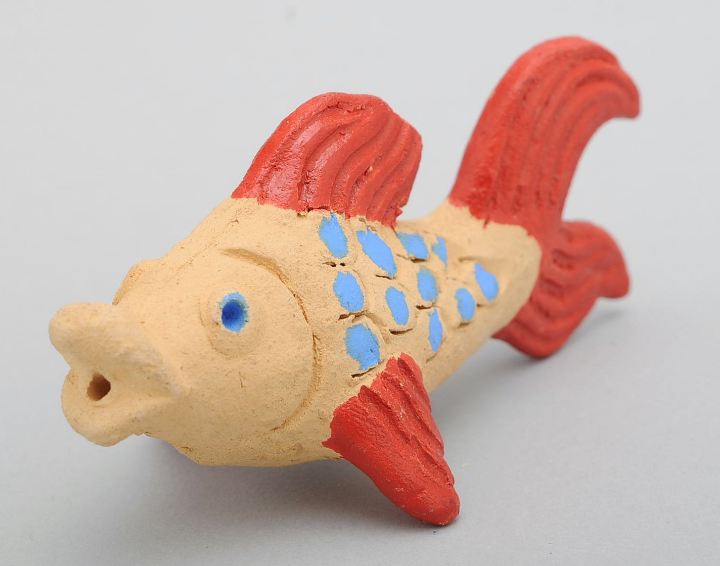 Глиняная свистулька Рыбка фото 1