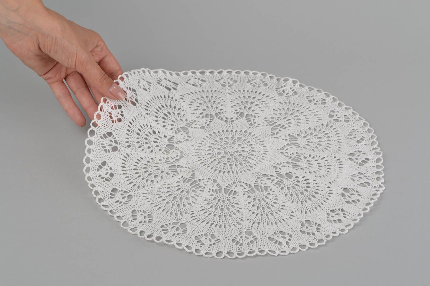 Handgemachte Stoffserviette weiß Tisch Dekor Serviette Baumwolle schön für Haus foto 2