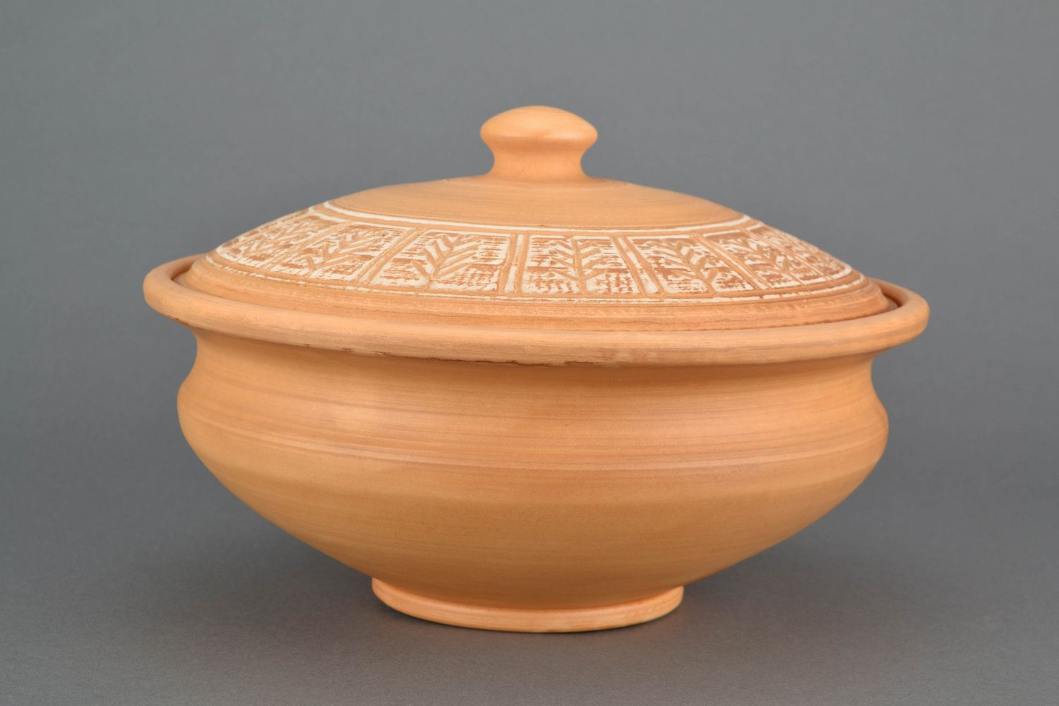 Ceramic bowl for dumplings kilned with milk photo 1